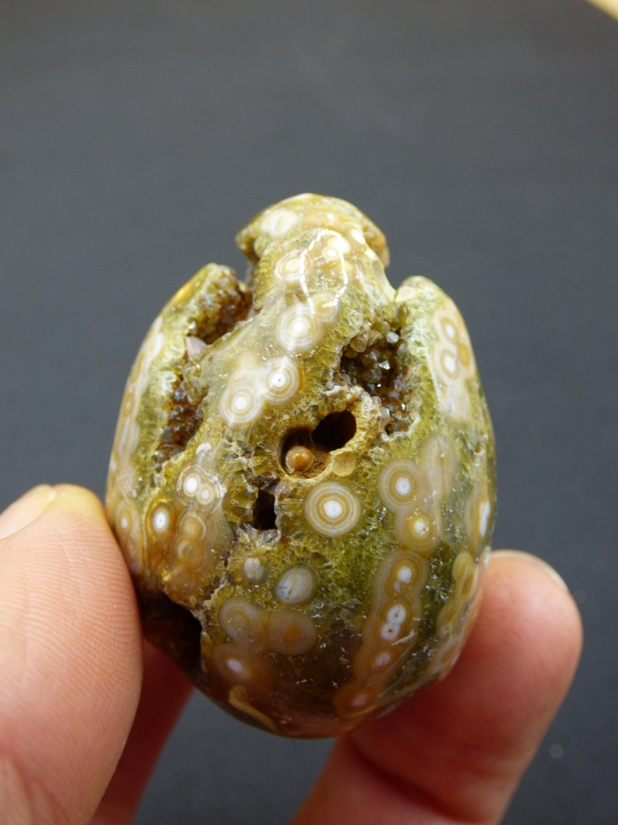 8 Adern Ocean Jaspis Orbicular grün - Edelstein Ei Kugel Natur Heilstein Deko Kristall Geschenk Er Sie Mann Frau Haus Wohnung Energie Selten - Art of Nature Berlin