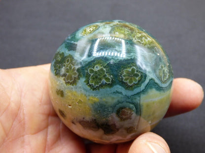 8 Adern Ocean Jaspis Orbicular grün - Edelstein Kugel Natur Heilstein Deko Kristall Geschenk Er Sie Mann Frau Haus Wohnung Energie Selten - Art of Nature Berlin