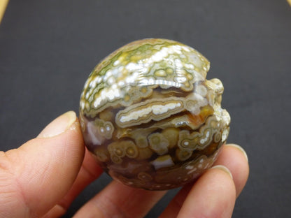 8 Adern Ocean Jaspis Orbicular grün - Edelstein Kugel Natur Heilstein Deko Kristall Geschenk Er Sie Mann Frau Haus Wohnung Energie Selten - Art of Nature Berlin