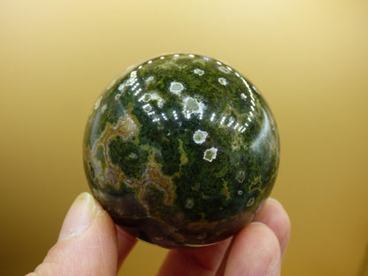 8 Adern Ocean Jaspis Orbicular grün - Edelstein Kugel Natur Heilstein Deko Kristall Geschenk Er Sie Mann Frau Haus Wohnung Energie Selten - Art of Nature Berlin