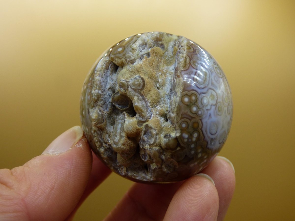 8 Adern Ocean Jaspis Orbicular grün - Edelstein Kugel Natur Heilstein Deko Kristall Geschenk Er Sie Mann Frau Haus Wohnung Energie Selten - Art of Nature Berlin