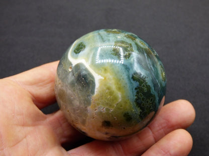 8 Adern Ocean Jaspis Orbicular grün - Edelstein Kugel Natur Heilstein Deko Kristall Geschenk Er Sie Mann Frau Haus Wohnung Energie Selten - Art of Nature Berlin