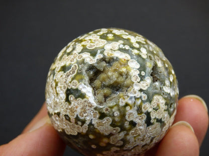 8 Adern Ocean Jaspis Orbicular grün - Edelstein Kugel Natur Heilstein Deko Kristall Geschenk Er Sie Mann Frau Haus Wohnung Energie Selten - Art of Nature Berlin