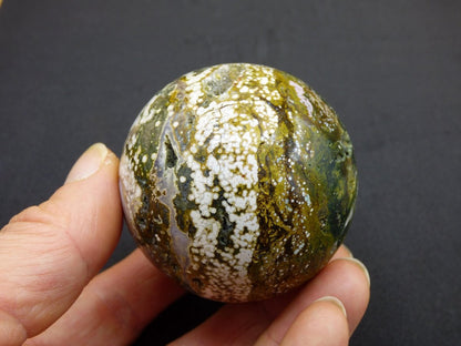 8 Adern Ocean Jaspis Orbicular grün - Edelstein Kugel Natur Heilstein Deko Kristall Geschenk Er Sie Mann Frau Haus Wohnung Energie Selten - Art of Nature Berlin