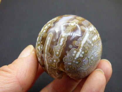 8 Adern Ocean Jaspis Orbicular grün - Edelstein Kugel Natur Heilstein Deko Kristall Geschenk Er Sie Mann Frau Haus Wohnung Energie Selten - Art of Nature Berlin