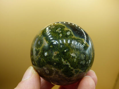 8 Adern Ocean Jaspis Orbicular grün - Edelstein Kugel Natur Heilstein Deko Kristall Geschenk Er Sie Mann Frau Haus Wohnung Energie Selten - Art of Nature Berlin