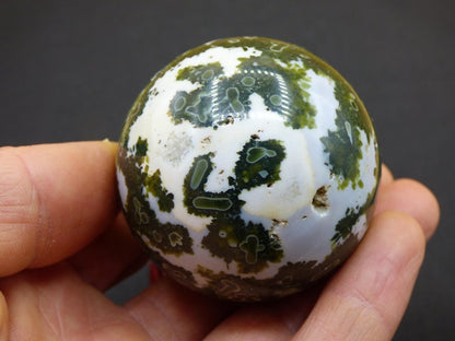 8 Adern Ocean Jaspis Orbicular grün - Edelstein Kugel Natur Heilstein Deko Kristall Geschenk Er Sie Mann Frau Haus Wohnung Energie Selten - Art of Nature Berlin