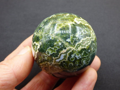 8 Adern Ocean Jaspis Orbicular grün - Edelstein Kugel Rarität Natur Heilstein Deko Kristall Geschenk Er Sie Mann Frau Haus Energie Selten - Art of Nature Berlin