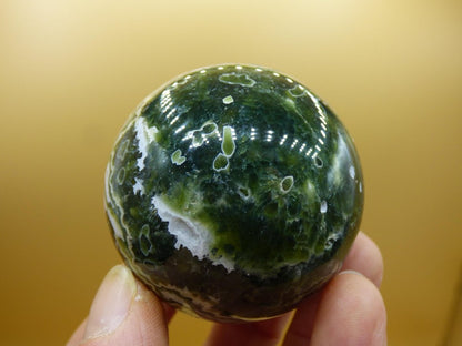 8 Adern Ocean Jaspis Orbicular grün - Edelstein Kugel Rarität Natur Heilstein Deko Kristall Geschenk Er Sie Mann Frau Haus Energie Selten - Art of Nature Berlin