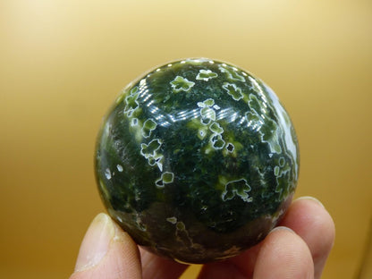 8 Adern Ocean Jaspis Orbicular grün - Edelstein Kugel Rarität Natur Heilstein Deko Kristall Geschenk Er Sie Mann Frau Haus Energie Selten - Art of Nature Berlin