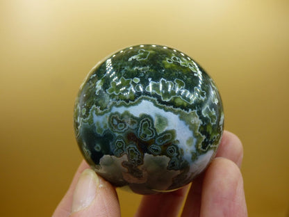 8 Adern Ocean Jaspis Orbicular grün - Edelstein Kugel Rarität Natur Heilstein Deko Kristall Geschenk Er Sie Mann Frau Haus Energie Selten - Art of Nature Berlin