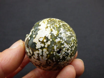 8 Adern Ocean Jaspis Orbicular grün weiß - Edelstein Kugel Rarität Natur Heilstein Deko Kristall Geschenk Er Sie Mann Frau Energie Selten - Art of Nature Berlin