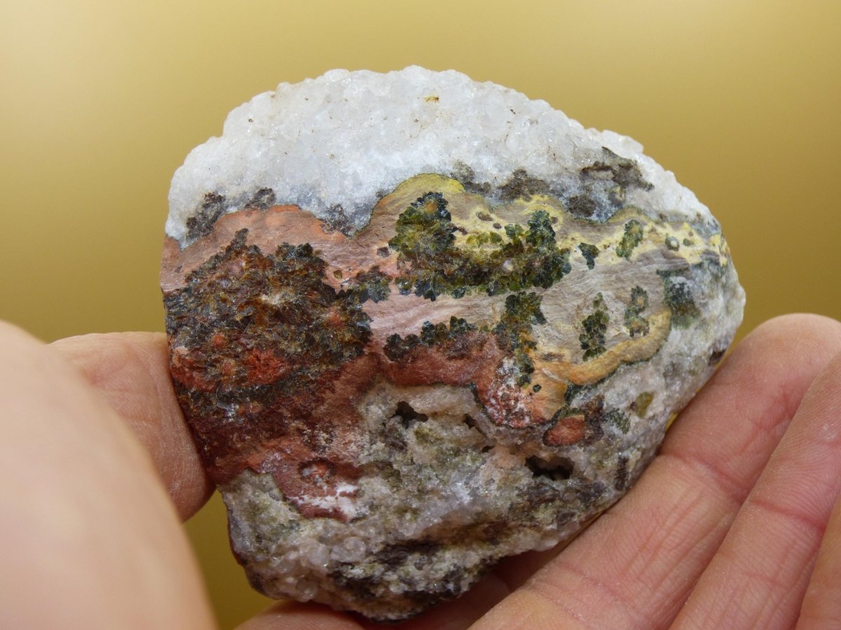 8 Adern Ocean Jaspis Orbicular + Quarz roh Stufe XL Stein Rarität Natur Heilstein Deko Kristall Geschenk Er Sie Mann Frau Selten Sammler - Art of Nature Berlin