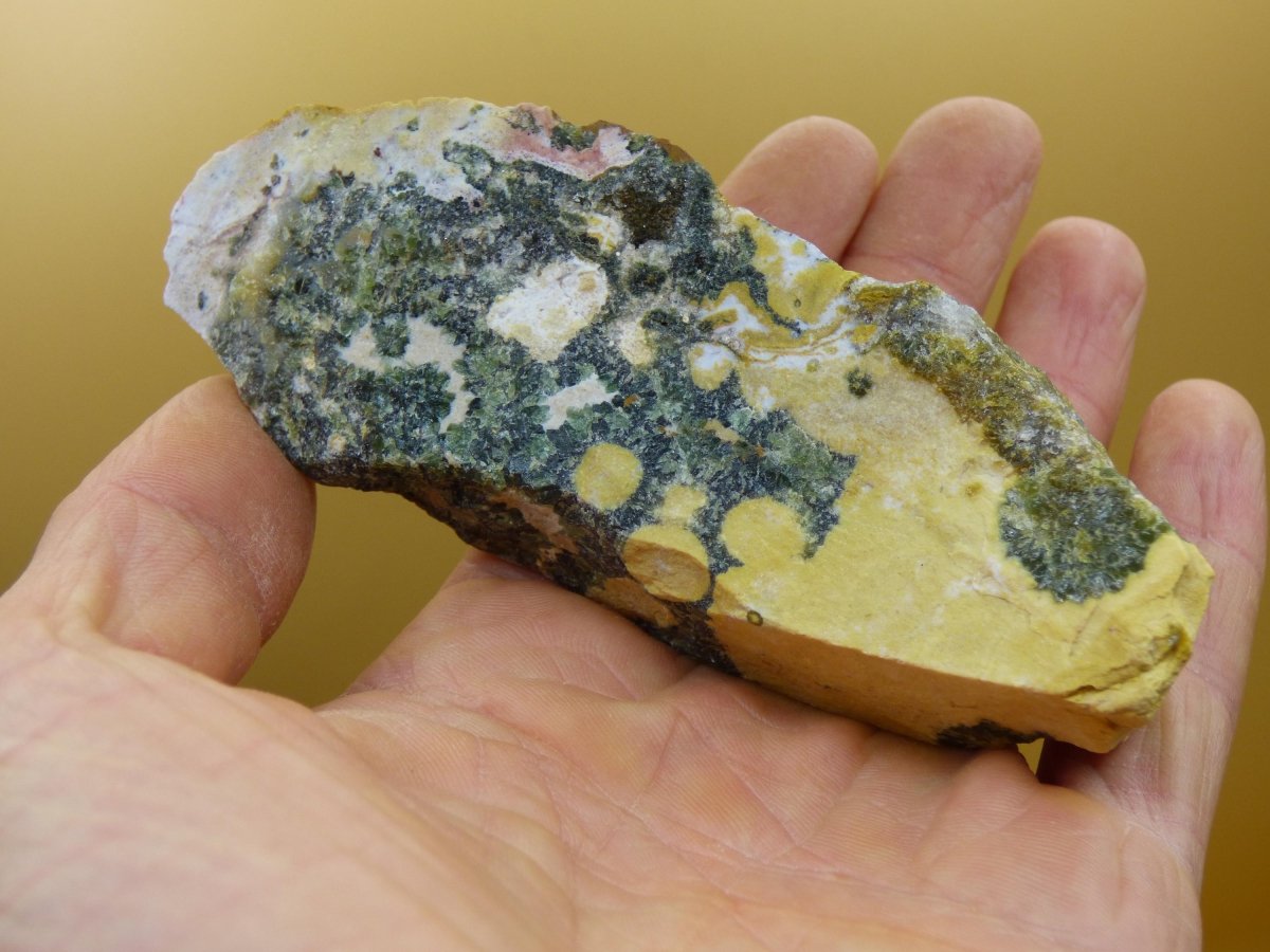 8 Adern Ocean Jaspis Orbicular roh Stufe XL Stein Rarität Natur Heilstein Deko Kristall Geschenk Er Sie Mann Frau Energie Selten Sammler - Art of Nature Berlin