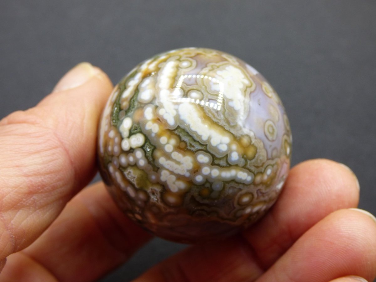 8 Adern Ocean Jaspis Orbicular rot grün Edelstein Kugel Rarität Natur Heilstein Deko Kristall Geschenk Er Sie Mann Frau Haus Energie Selten - Art of Nature Berlin