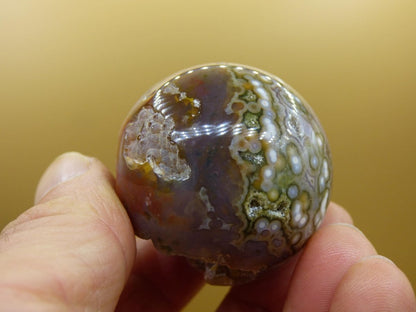 8 Adern Ocean Jaspis Orbicular rot grün Edelstein Kugel Rarität Natur Heilstein Deko Kristall Geschenk Er Sie Mann Frau Haus Energie Selten - Art of Nature Berlin