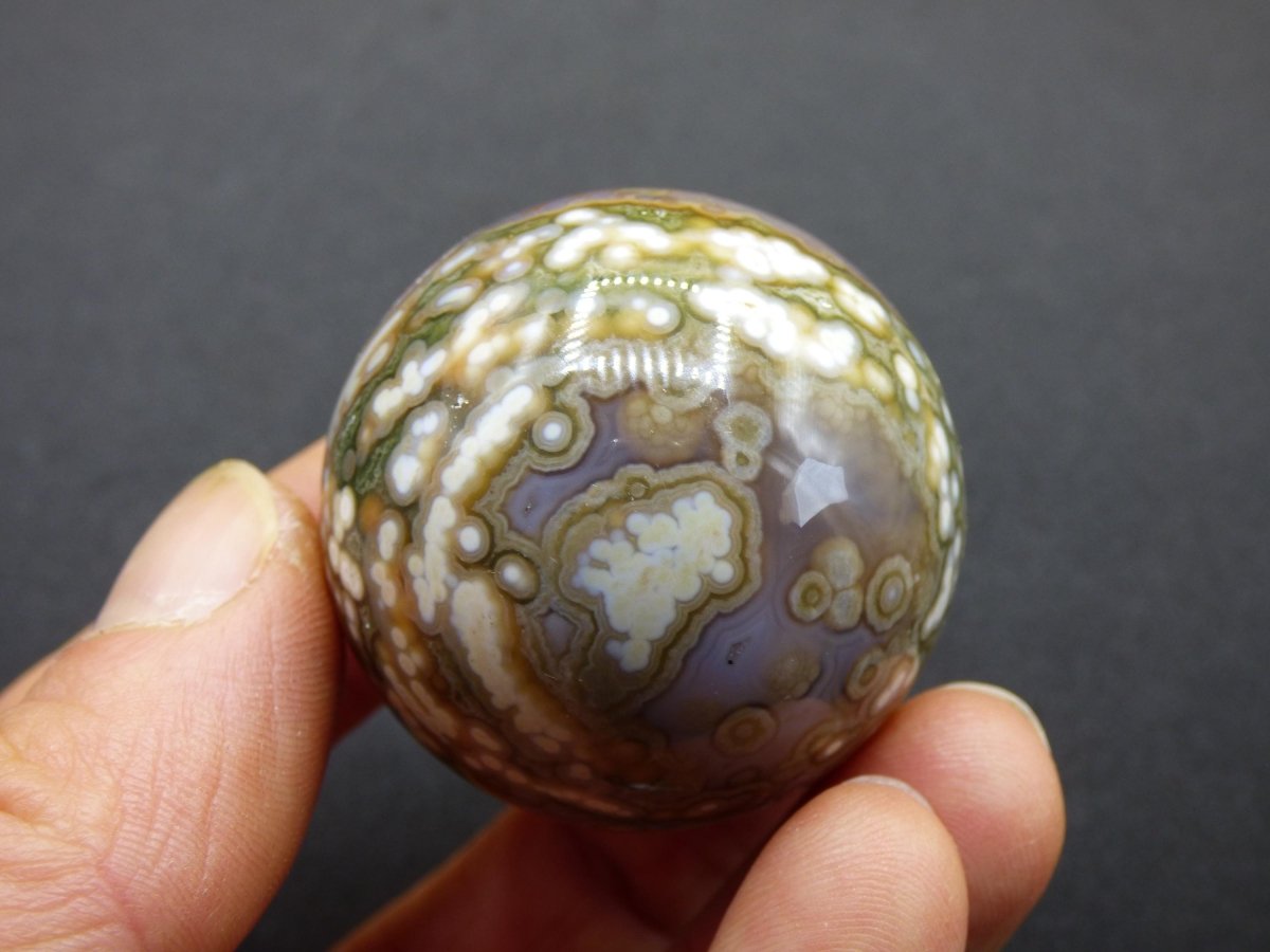 8 Adern Ocean Jaspis Orbicular rot grün Edelstein Kugel Rarität Natur Heilstein Deko Kristall Geschenk Er Sie Mann Frau Haus Energie Selten - Art of Nature Berlin