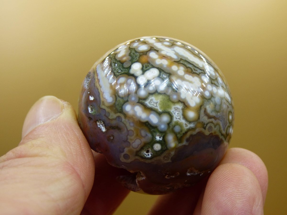 8 Adern Ocean Jaspis Orbicular rot grün Edelstein Kugel Rarität Natur Heilstein Deko Kristall Geschenk Er Sie Mann Frau Haus Energie Selten - Art of Nature Berlin