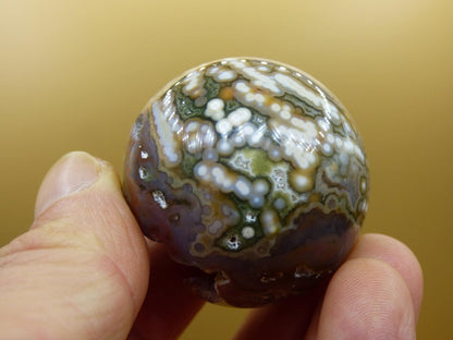 8 Adern Ocean Jaspis Orbicular rot grün Edelstein Kugel Rarität Natur Heilstein Deko Kristall Geschenk Er Sie Mann Frau Haus Energie Selten - Art of Nature Berlin