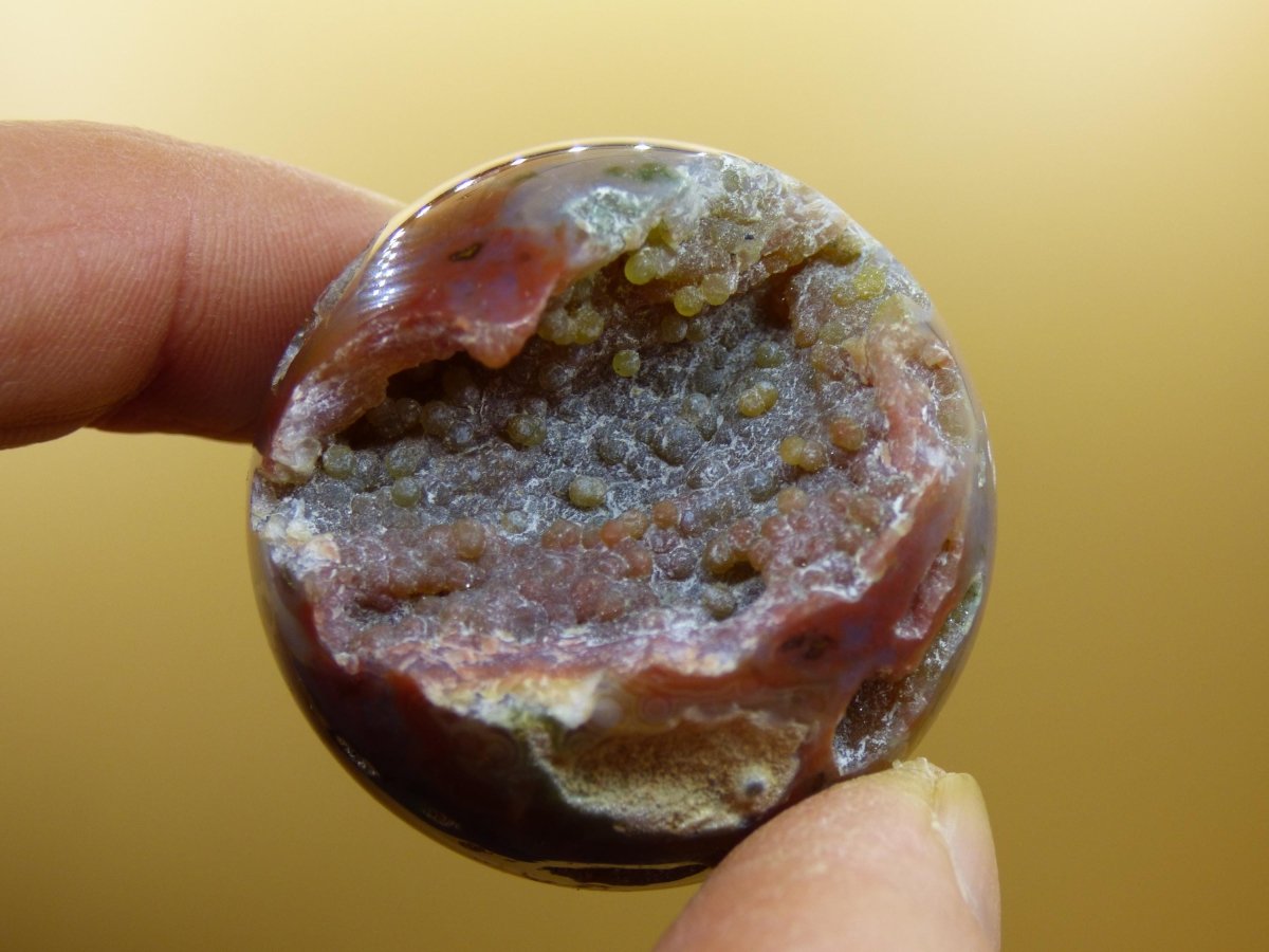 8 Adern Ocean Jaspis Orbicular rot grün Edelstein Kugel Rarität Natur Heilstein Deko Kristall Geschenk Er Sie Mann Frau Haus Energie Selten - Art of Nature Berlin