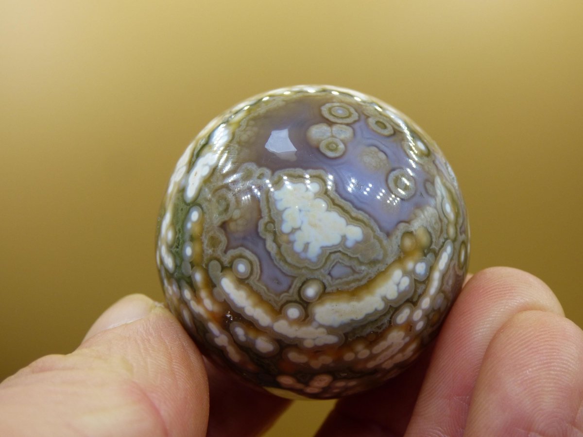 8 Adern Ocean Jaspis Orbicular rot grün Edelstein Kugel Rarität Natur Heilstein Deko Kristall Geschenk Er Sie Mann Frau Haus Energie Selten - Art of Nature Berlin