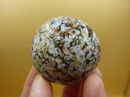 8 Adern Ocean Jaspis Orbicular rot grün weiß Edelstein Kugel Rarität Natur Heilstein Deko Kristall Geschenk Er Sie Mann Frau Energie Selten - Art of Nature Berlin