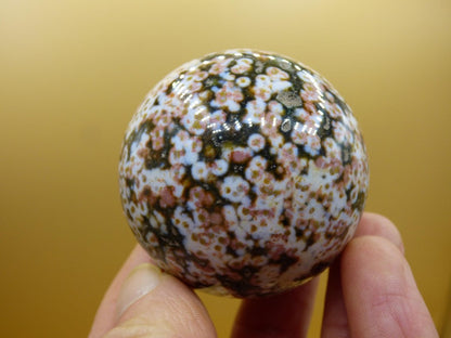 8 Adern Ocean Jaspis Orbicular rot grün weiß Edelstein Kugel Rarität Natur Heilstein Deko Kristall Geschenk Er Sie Mann Frau Energie Selten - Art of Nature Berlin