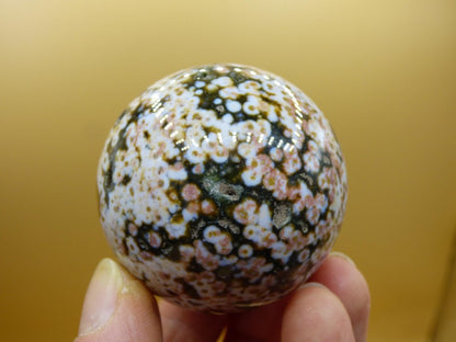 8 Adern Ocean Jaspis Orbicular rot grün weiß Edelstein Kugel Rarität Natur Heilstein Deko Kristall Geschenk Er Sie Mann Frau Energie Selten - Art of Nature Berlin