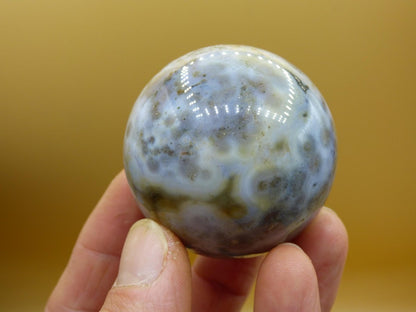 8 Adern Ocean Jaspis Orbicular weiß - Edelstein Kugel Rarität Natur Heilstein Deko Kristall Geschenk Er Sie Mann Frau Haus Energie Selten - Art of Nature Berlin