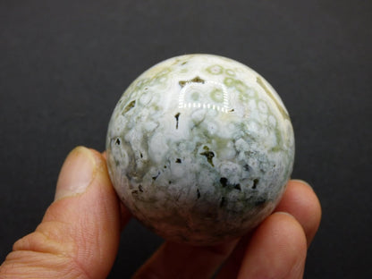 8 Adern Ocean Jaspis Orbicular weiß - Edelstein Kugel Rarität Natur Heilstein Deko Kristall Geschenk Er Sie Mann Frau Haus Energie Selten - Art of Nature Berlin