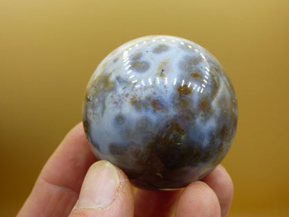 8 Adern Ocean Jaspis Orbicular weiß - Edelstein Kugel Rarität Natur Heilstein Deko Kristall Geschenk Er Sie Mann Frau Haus Energie Selten - Art of Nature Berlin