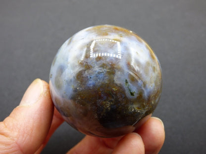 8 Adern Ocean Jaspis Orbicular weiß - Edelstein Kugel Rarität Natur Heilstein Deko Kristall Geschenk Er Sie Mann Frau Haus Energie Selten - Art of Nature Berlin