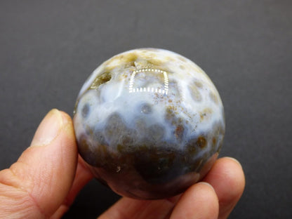 8 Adern Ocean Jaspis Orbicular weiß - Edelstein Kugel Rarität Natur Heilstein Deko Kristall Geschenk Er Sie Mann Frau Haus Energie Selten - Art of Nature Berlin