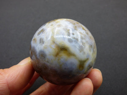 8 Adern Ocean Jaspis Orbicular weiß - Edelstein Kugel Rarität Natur Heilstein Deko Kristall Geschenk Er Sie Mann Frau Haus Energie Selten - Art of Nature Berlin