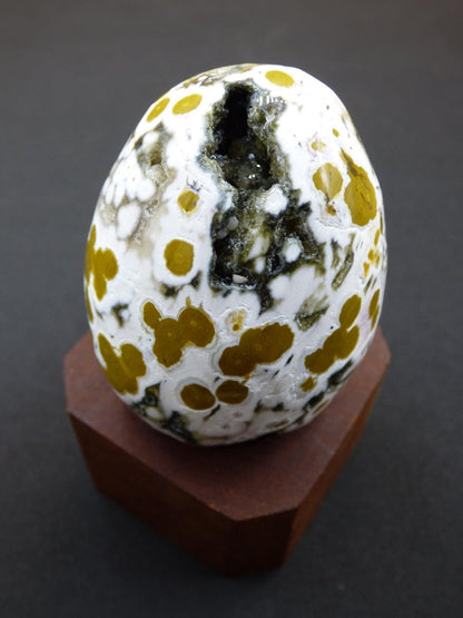 8 Adern Ocean Jaspis Orbicular weiß grün - Edelstein Ei Kugel Natur Heilstein Deko Kristall Geschenk Er Sie Mann Frau Haus Wohnung Selten - Art of Nature Berlin