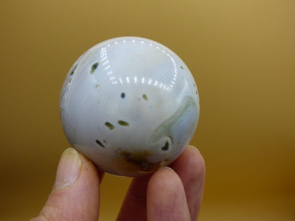 8 Adern Ocean Jaspis Orbicular weiß grün - Edelstein Kugel Rarität Natur Heilstein Deko Kristall Geschenk Er Sie Mann Frau Energie Selten - Art of Nature Berlin