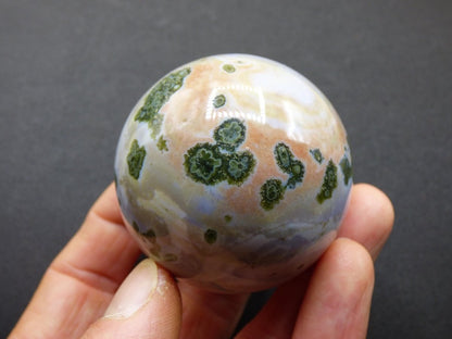 8 Adern Ocean Jaspis Orbicular weiß grün - Edelstein Kugel Rarität Natur Heilstein Deko Kristall Geschenk Er Sie Mann Frau Energie Selten - Art of Nature Berlin