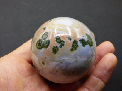 8 Adern Ocean Jaspis Orbicular weiß grün - Edelstein Kugel Rarität Natur Heilstein Deko Kristall Geschenk Er Sie Mann Frau Energie Selten - Art of Nature Berlin