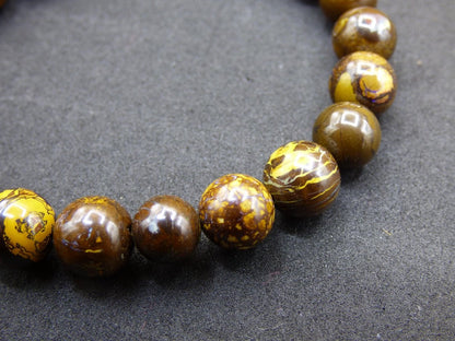 8,5mm Boulder Opal - Edelstein Perlen Armband *Unikat* Natur Heilstein echt Kristall Rarität Geschenk Mann Frau Mutter Er Sie braun - Art of Nature Berlin