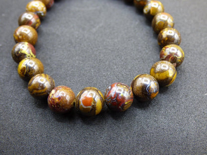 8mm Boulder Opal - Edelstein Perlen Armband *Unikat* Natur Heilstein echt Kristall Rarität Geschenk Mann Frau Mutter Er Sie braun - Art of Nature Berlin