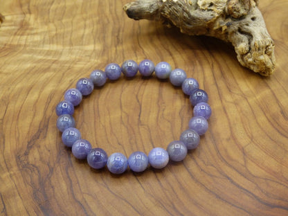 9mm Tansanit / Tanzanit ~ Edelstein Armband A Qualität Rarität echt Tansania edel hochwertig Damen Schmuck Geschenk Frau Mann Unisex blau - Art of Nature Berlin