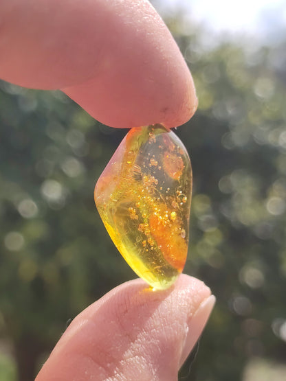 Ambre de la Baltique de qualité 100% naturelle - pierre décorative, petite pierre précieuse