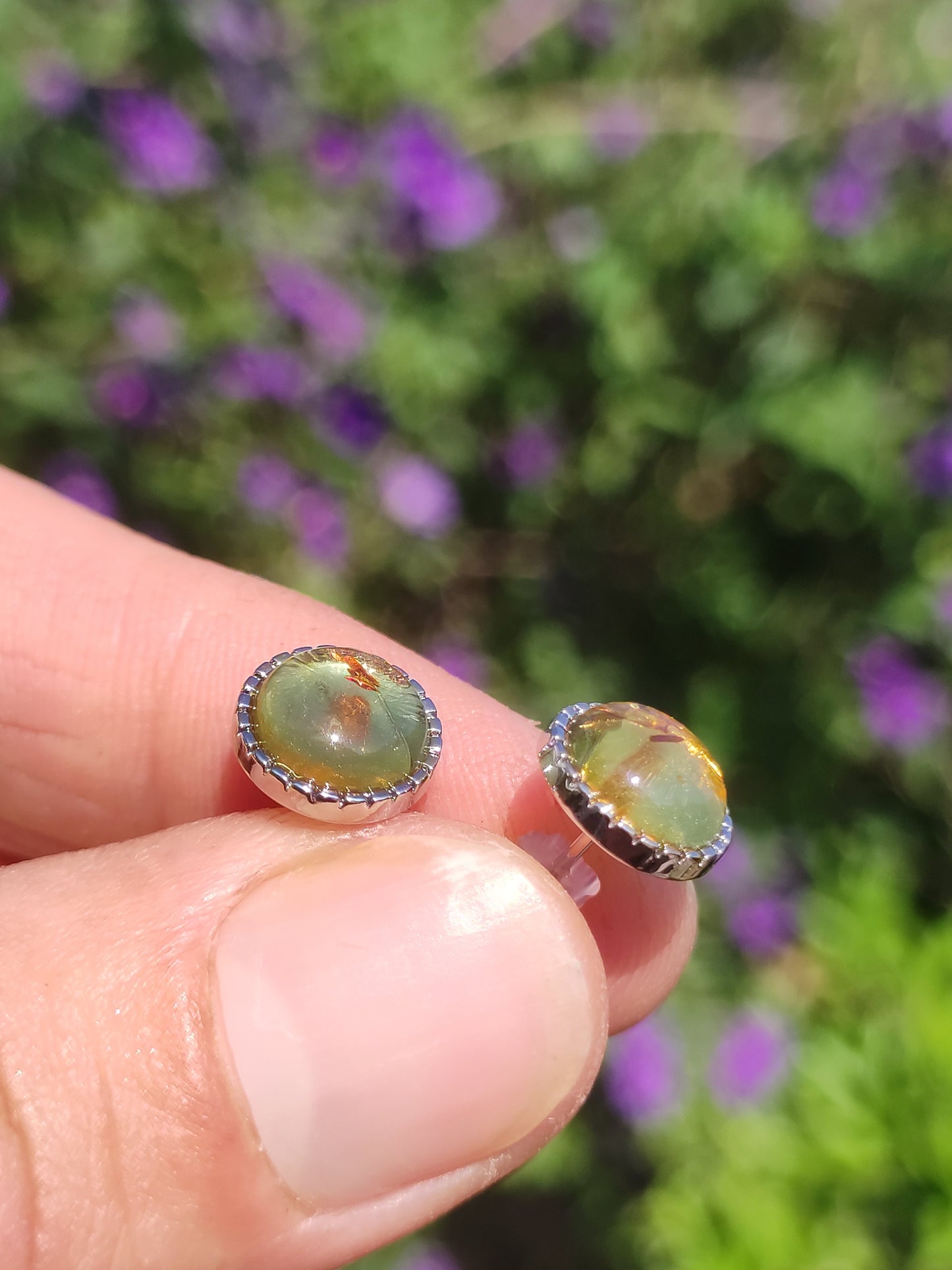 Ambre AAA - Clous d'oreilles Argent Sterling 925 Rareté Bijou Femme Boucles d'oreilles Pierre précieuse Pierre de guérison Cadeau Bijou Noble Rare Pièce unique