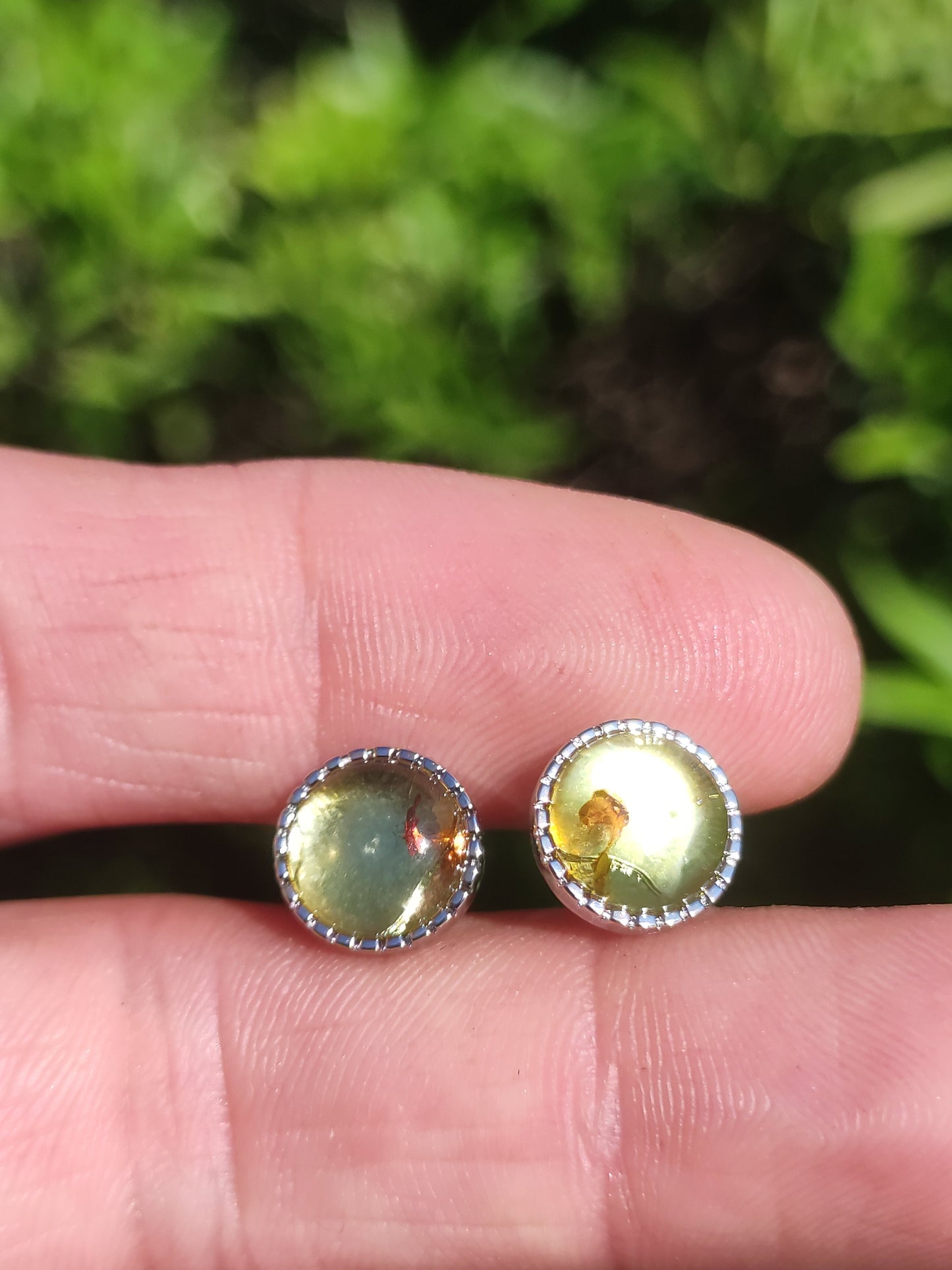Ambre AAA - Clous d'oreilles Argent Sterling 925 Rareté Bijou Femme Boucles d'oreilles Pierre précieuse Pierre de guérison Cadeau Bijou Noble Rare Pièce unique