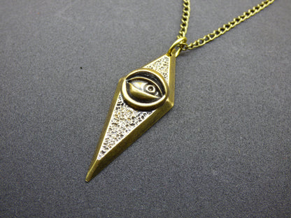 Eye of Horus ~ Illuminati ~ Necklace Antique Bronze ~HIPPIE ~GOA ~Boho ~Tibet ~Ethno ~Nature ~Vintage ~Pyramid ~Egypt ~All Seeing