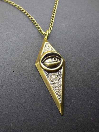 Eye of Horus ~ Illuminati ~ Necklace Antique Bronze ~HIPPIE ~GOA ~Boho ~Tibet ~Ethno ~Nature ~Vintage ~Pyramid ~Egypt ~All Seeing