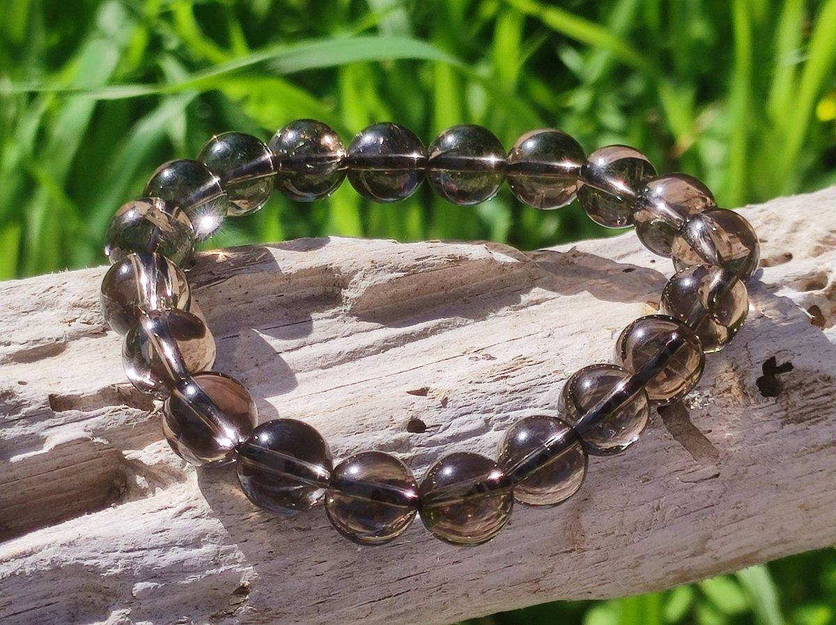 AAA Azeztulit Satyaloka Schwarz Edelstein Perlen Stretch Armband Natur Heilstein Kristall Rarität Selten Geschenk Mann Frau Mutter Er Sie - Art of Nature Berlin