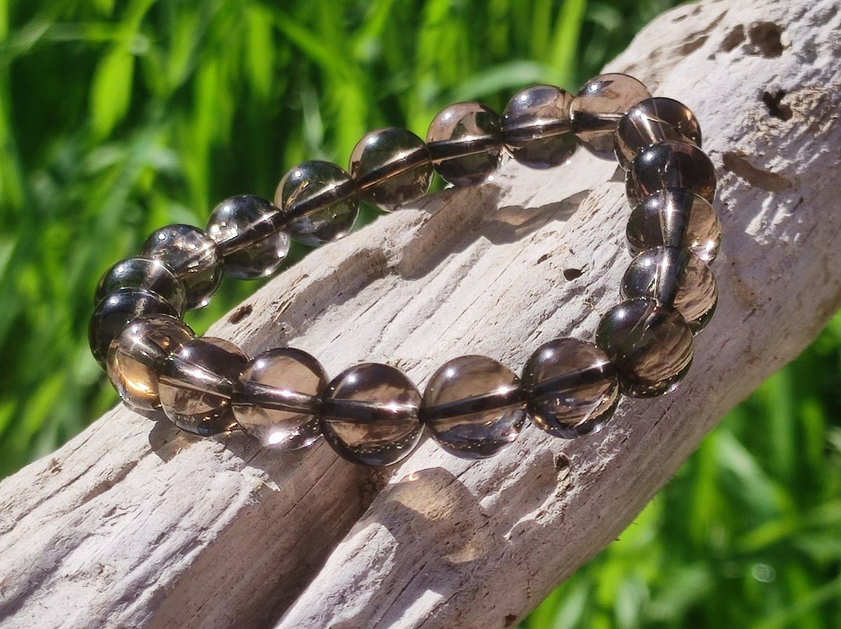 AAA Azeztulit Satyaloka Schwarz Edelstein Perlen Stretch Armband Natur Heilstein Kristall Rarität Selten Geschenk Mann Frau Mutter Er Sie - Art of Nature Berlin