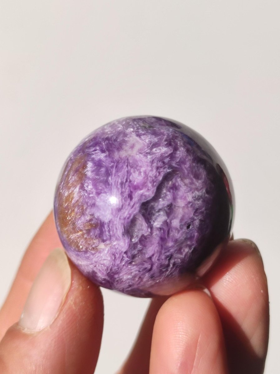 AAA Charoit *Rarität* Sphere Kugel ~ Edelstein Deko Sphere Crystal Meditation ~Energy ~Heilstein ~Therapie - Art of Nature Berlin