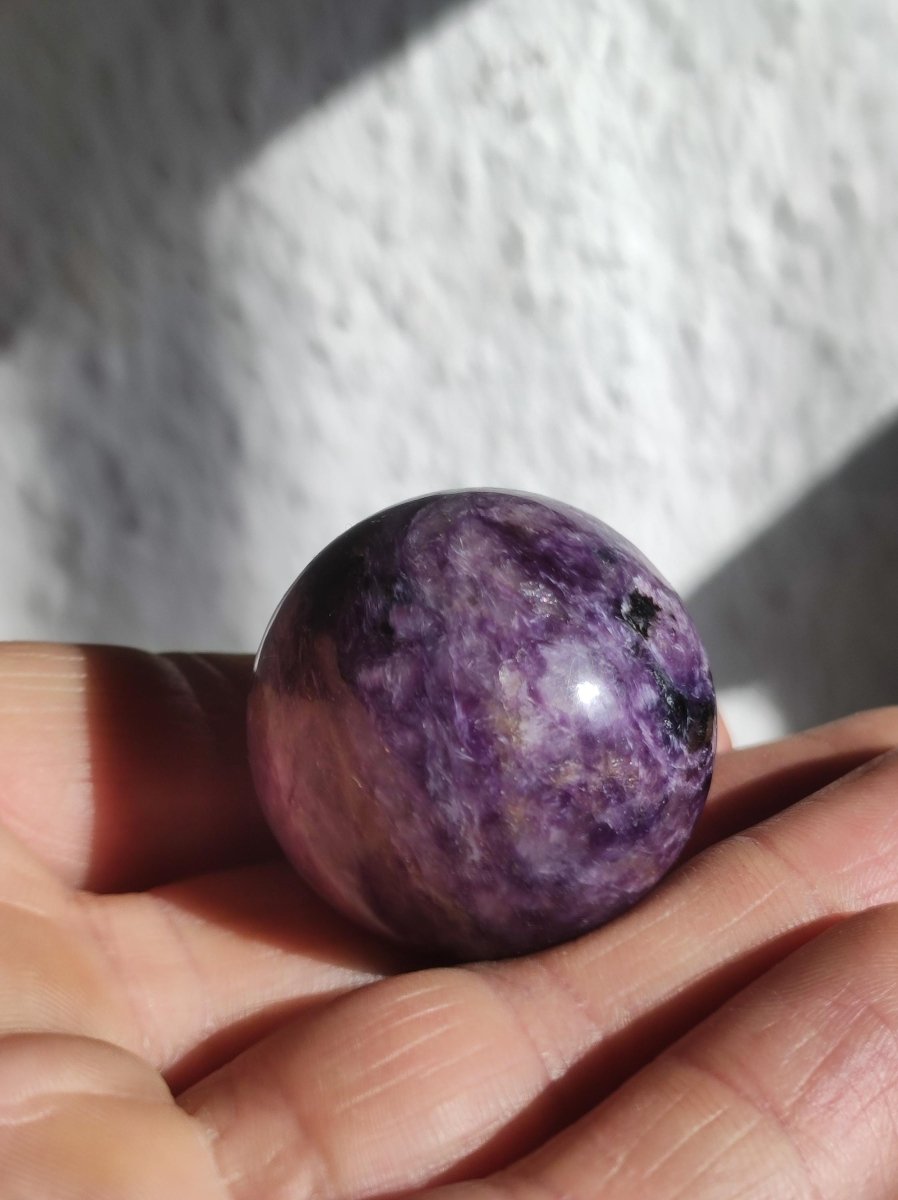 AAA Charoit *Rarität* Sphere Kugel ~ Edelstein Deko Sphere Crystal Meditation ~Energy ~Heilstein ~Therapie - Art of Nature Berlin